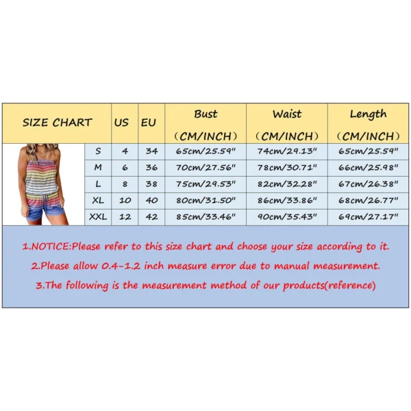 Jumpsuit Women Summer 2022 Womens Sleeveless Beach Short Jumpsuit Strapless Summer Romper Casual Beach Wear Mono Mujer Verano 5