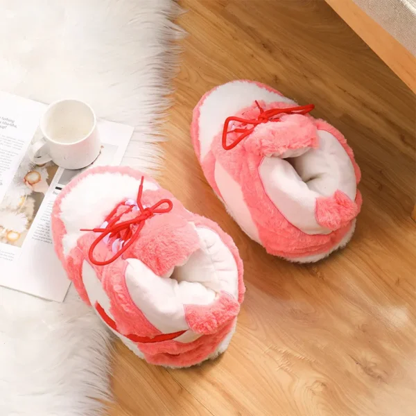 Women Men Slippers Black Coconut Cotton Slippers Winter Spoof Warm Home Cotton Slippers Back To The Future Glowing Cotton Shoes 2