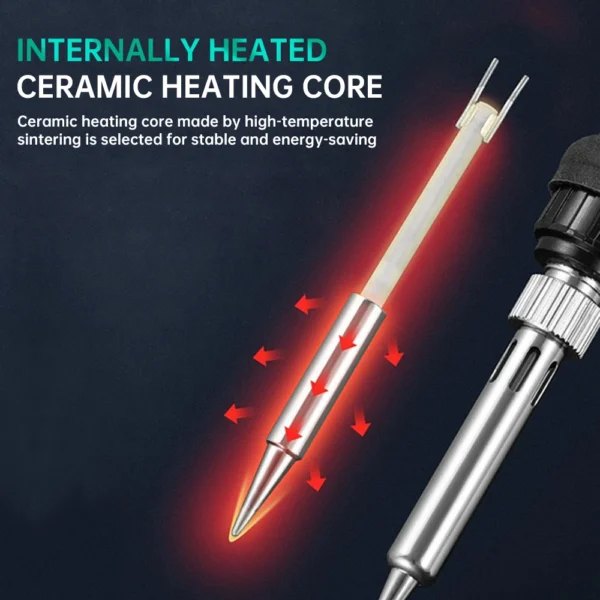 200℃-450℃ Temperature Adjustable Electric Soldering Iron 110v/220v 60w Constant Temperature US/EU Standard Plug Repair Tool 6