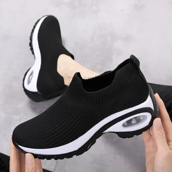 Wedge Platform Sneakers Women New Fashion Casual Sport Shoes Ladies Air Cushion Running Mesh Breathable Women Vulcanized Shoes 3