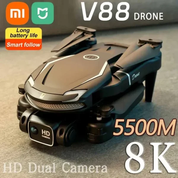 Xiaomi MIJIA V88 Drone 8K 5G GPS Professional HD Aerial Photography Remote Control Aircraft HD Dual Camera Quadcopter Toy UAV 1