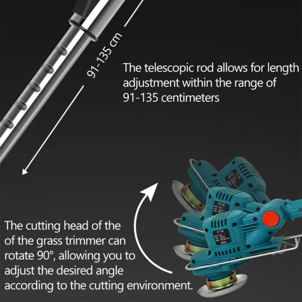 Brushless Electric Lawn Mower Cordless Grass Trimmer Branches Shrub Pruning Cutter Garden Tools Line Reel For Makita 18V Battery 4