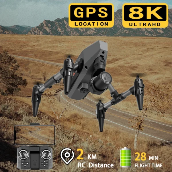 New XD1 Mini Drone 4K Professional 8K Dual Camera 5G WIFI Height Maintaining Four Sides Obstacle Avoidance RC Quadcopter Toys 1