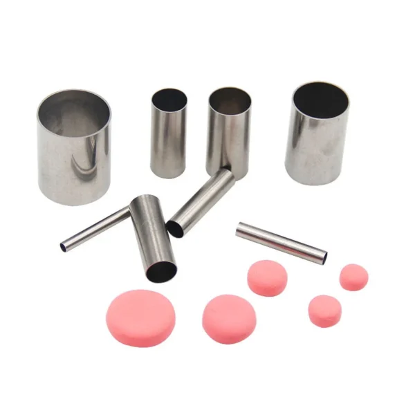 1Set Hollow Round Cutter Pottery Tools Polymer Clay Tools Clay Extruder with Organizing Box Carving Modeling Tool 5