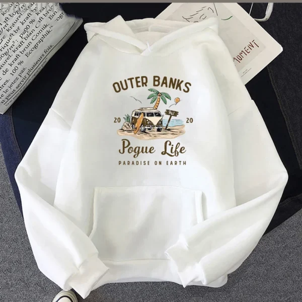 Outer Banks Pogue Life Graphic Hoody Autumn/winter Hoodies New Women Fashion Aesthetic Sweatshirts Female Kpop Style Streetwear 6