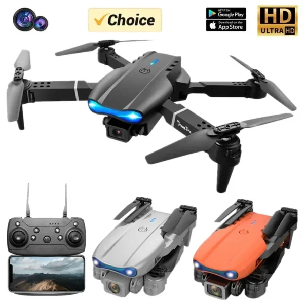 New E99Pro Remote Control Drone 4K WIFI HD Camera FPV Foldable RC Aerial Quadcopter Toy Helicopter Holiday Gift for Kids 1