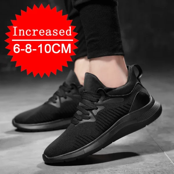 New Men Sneakers Elevator Shoes Height Increase Shoes for Men Mesh Breathable Height Increasing Shoes Man Increase Shoes 6-10CM 1