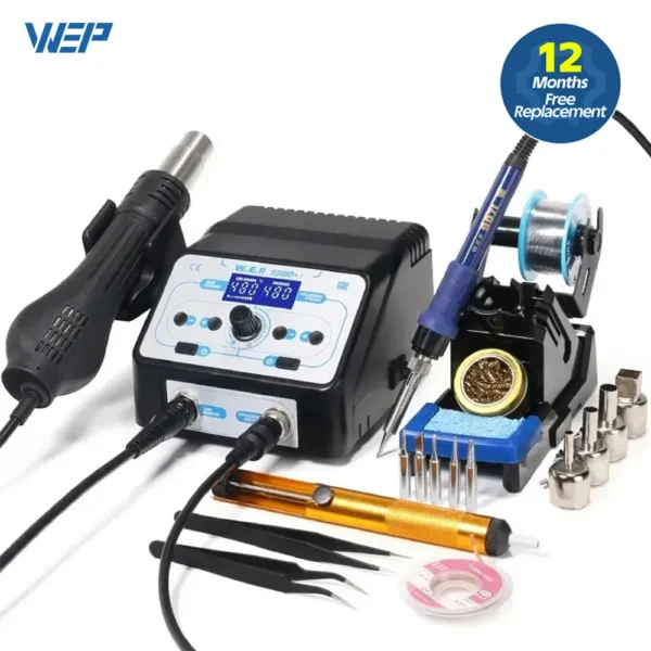 WEP 938BD+-I 750W Hot Air Gun Soldering Station Buy BGA Rework Station Desoldering Station SMD Welding Repair Tools 1