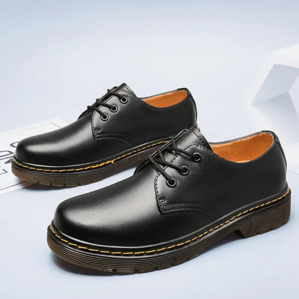 British Style Luxury Outdoor Shoes Brand Thick Bottom Oxford Shoes Lace Up Safety Shoes Beef Tendon Outsole Work Shoes Casual 1