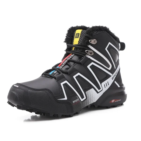 Fashion Warm Hiking Shoes Men Winter Snow Men Shoes Tactical Boots Climbing Mountain Sneakers Combat Boots 2023 4