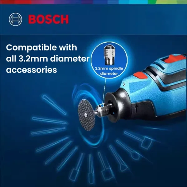 Bosch Cordless Grinder GRO 12V-35 Rechargeable Professional Electric Grinder for Engraving Sanding Polishing Drilling Power Tool 5