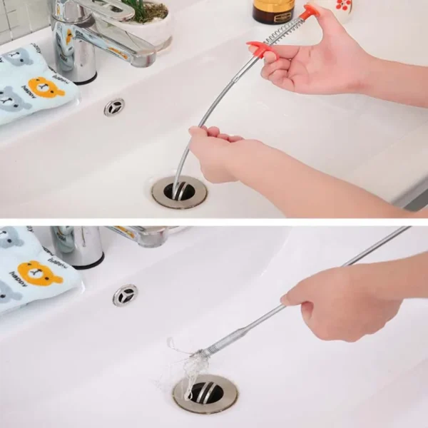 ZK30 60/85/160cm Spring Pipe Dredging Tools Drain Snake/Cleaner Sticks Clog Remover Cleaning Tools Household for Kitchen Sink 6