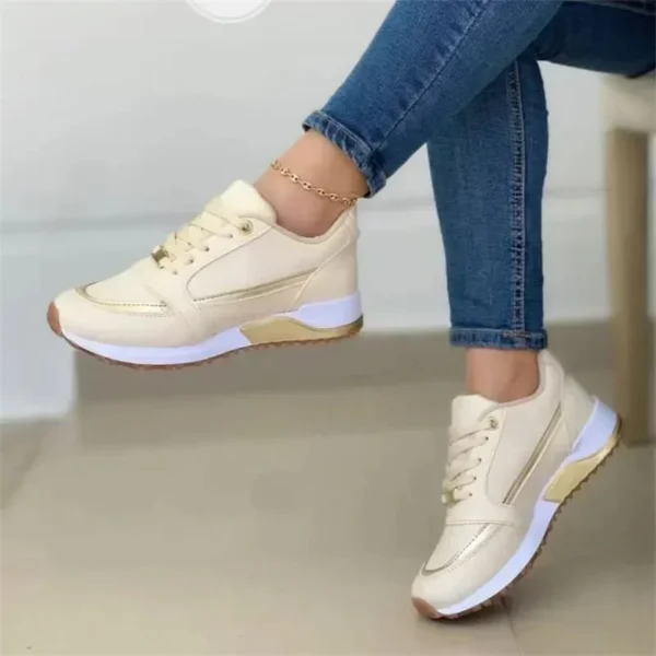 2024 Women's Mesh Sneakers Patchwork Lace Up Flat Shoes for Women Lightweight Female Shoes Classic Versatile Zapatillas De Mujer 5