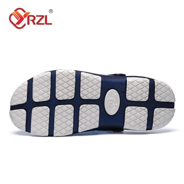 YRZL Men Shoes Beach Slippers Outdoor Hollow Out Casual Beach Sandals Comfortable Clogs Non-slide Male Water Shoes Mens Slippers 6