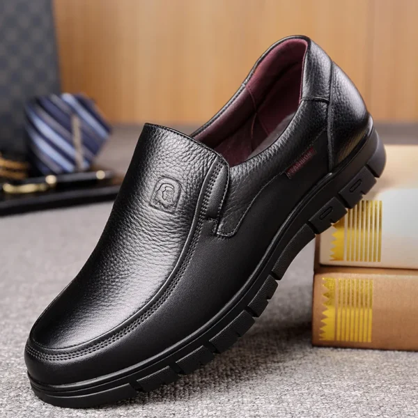 Genuine Leather Handmade Shoes 2023 Casual Shoes For Men Flat Platform Walking Shoe Outdoor Footwear Loafers Breathable Sneakers 3