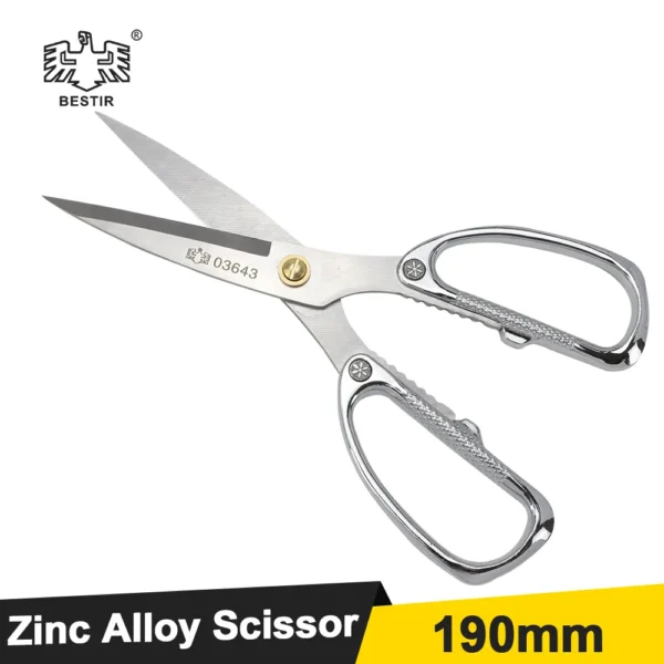 BESTIR Multifunction Scissor Industrial Zinc Alloy Professional Kitchen Scissors Sewing Tailor Scissor Food Cloth Cutting Tool 1