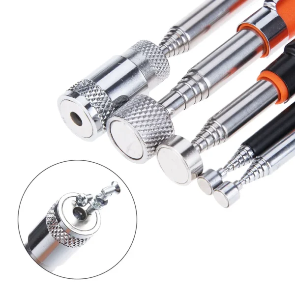 Telescopic Magnetic Pen with Light Portable Magnet Pick-Up Tool Extendable Long Reach Pen Tool for Picking Up Screws Nuts Bolt 5