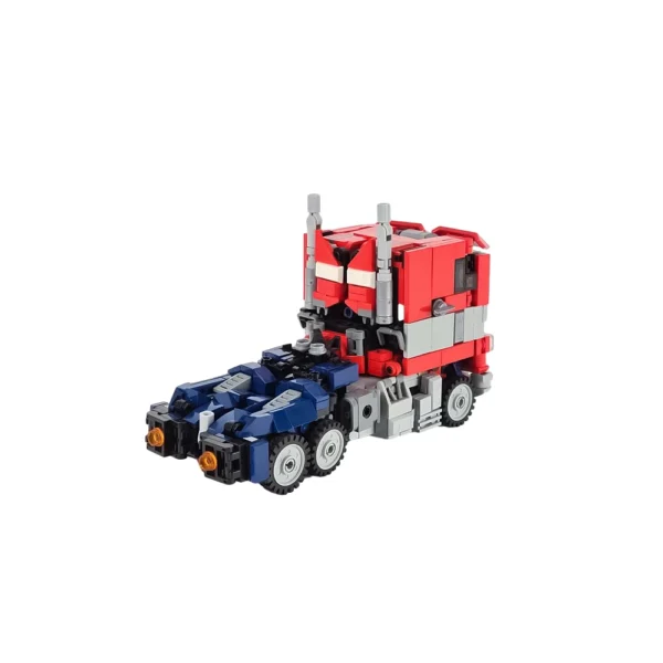 830PCS MOC-157017 Transformation Robot Car Toys Building Blocks Sport Car 2 In 1 Mecha Warrior Bricks Gift For Kid Children 6