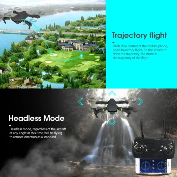 NEW E58 RC Drone WiFi FPV Altitude Hold Foldable Quadcopter with Battery 1080P 4K HD Camera RC Drone Helicopter Drone Gift Toys 2