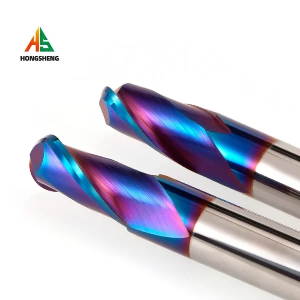 HRC65 HRC70 High Hardness Ball Nose End Mill Tungsten Carbide Cutter CNC Router Bit Milling Tool R0.5 6mm 8mm 10mm 12mm Metal 4