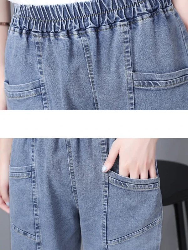 Vintage Ankle-length Harem Jeans Baggy Casual Mom's Denim Pants Women High Waist Fashion Vaqueros Oversized 4xl Cowboy Pantalone 6