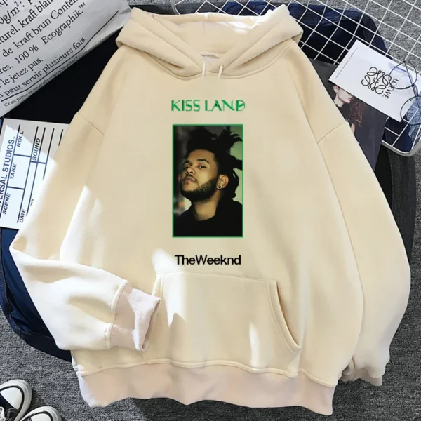 the Weeknd hoodies women vintage Fleece Hood sweatshirts women japanese Pullover 2