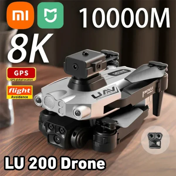 XIAOMI LU200 Drone 8K GPS Professional HD Aerial Photography Triple-Camera WIFI Omnidirectional Obstacle Avoidance Drone 10000M 1