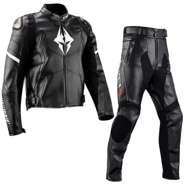 KAIDANMO Motorcycle Jacket Male Waterproof Winter Warm Racing Suit Motorcycle Female Windproof Rain and Fall Leather Set 1