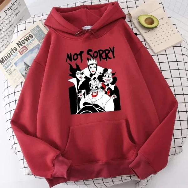 Disney Cartoon AutumnNew Fashion Villains Bad Girl Have More FunHoodie Graphic Tops Tees 90s Harajuku Gothic Hoodie Clothing 6