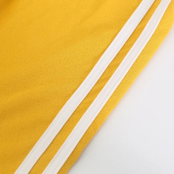 Yellow Shorts for Boys Girls Summer Pants Kids White Striped Short Trousers Children Casual Beach Pants 2 3 4 5 6 7 8 9 10 Years 4