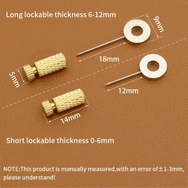 YOMDID 5/10pcs Leather Suture Positioning Needle DIY Leather Tool Stitching Fixed Positioner Durable Leather Sewing Accessories 6