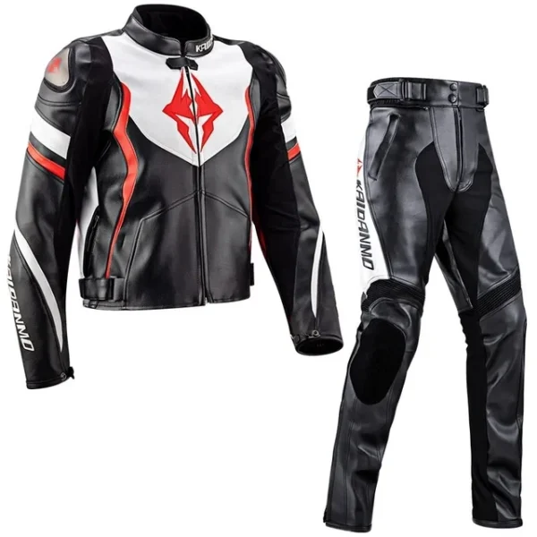 KAIDANMO Motorcycle Jacket Male Waterproof Winter Warm Racing Suit Motorcycle Female Windproof Rain and Fall Leather Set 1