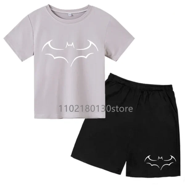 Kids Summer Leisure Letter Print Soft T-shirts+Pants 2pcs Suits 2-13 Years Boys Girls Sports Streetwears Children Clothes Sets 6