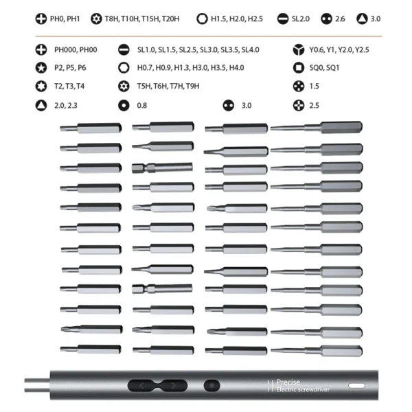 28/62/120 in 1 Electric Screwdriver Precision Set Power Tool Rechargeable Magnetic Small Bit for Xiaomi Mobile Cell Phone Repair 6