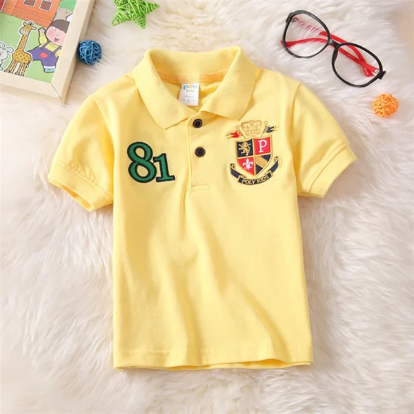 Fashion Boys Polo Shirts Best Quality Baby Boy Sports Shirt Kids Short Sleeve Tops Summer Children Clothes 2 4 6 8 10 12 Years 2