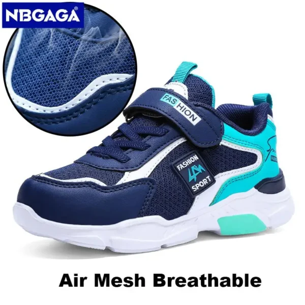 Children Casual Shoes for Boys Breathable Sneaker Summer Air Mesh Kids Hook&Loop Students School Shoe Size28-40 4