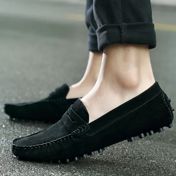 Men Casual Shoes Fashion Men Shoes Handmade Suede Genuine Leather Mens Loafers Moccasins Slip On Men's Flats Male Driving Shoes 3