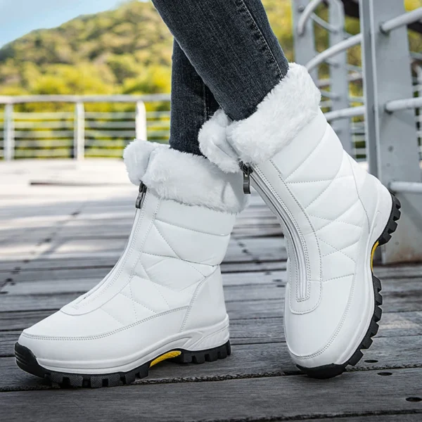 Winter Womens Snow Boots Non-slip Outdoor Waterproof Women Keep Warm Boots Botas Mujer Zipper Female Cotton Boots Plus Size 42 1