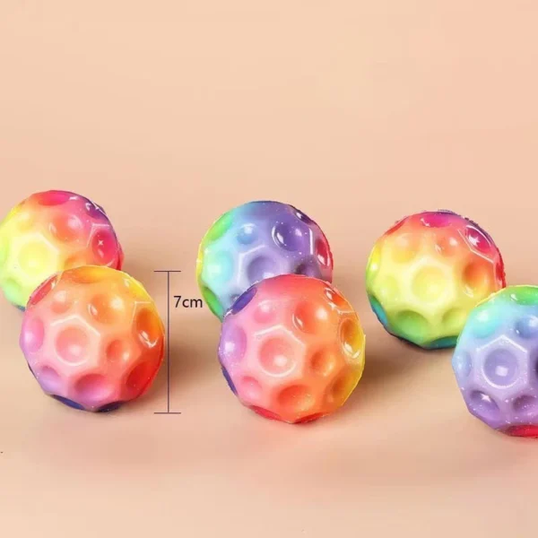 1PC Extreme High Bouncing Ball Space Ball Children Toys Porous Ball Interactive Stress Relief Toy 4