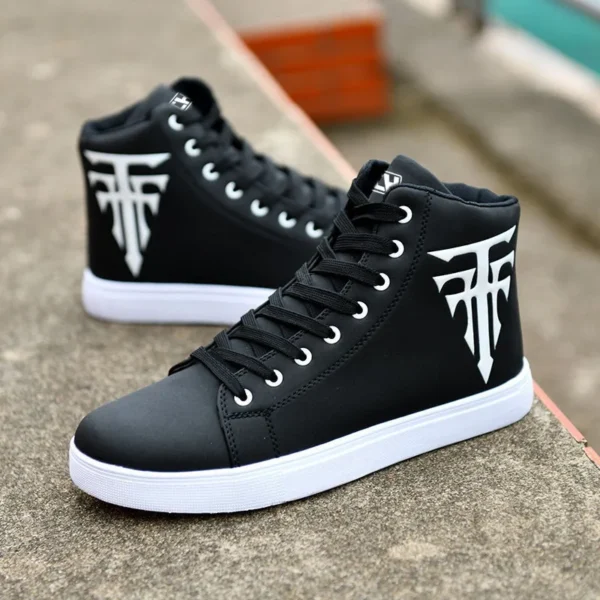 White Sneakers Man Vulcanized Sneakers Male Comfortable High Top Shoes Men Autumn Spring 2023 Fashion Mens Shoes Vulcanize Shoes 5