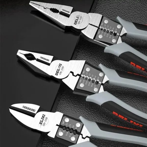 Multi Graph Multifunctional Alicate Diagonal Pliers Needle Nose Hardware Tools Universal Wire Cutters Electrician Bocorese 6