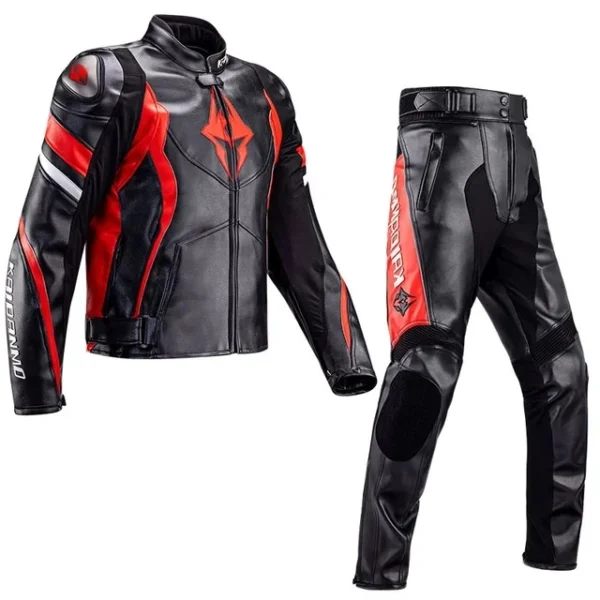 KAIDANMO Motorcycle Jacket Male Waterproof Winter Warm Racing Suit Motorcycle Female Windproof Rain and Fall Leather Set 1