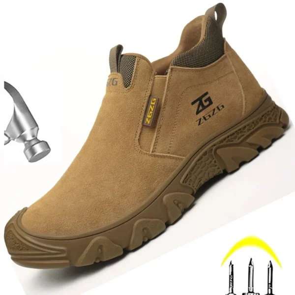 Plus Size 48 Anti Scald Welding Shoes Work Boots Men Anti-smash Anti-puncture Safety Shoes Indestructible Men Protective Shoes 1