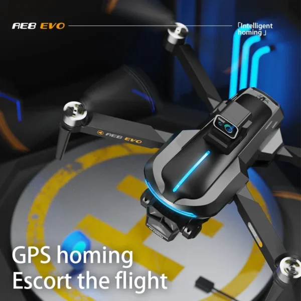 BMAD AE8 EVO Drone 5G WiFi FPV Brushless Motor GPS Return 360° Laser Obstacle Avoidance 6K HD 3 Camera RC Quadcopter Toys Gift 5