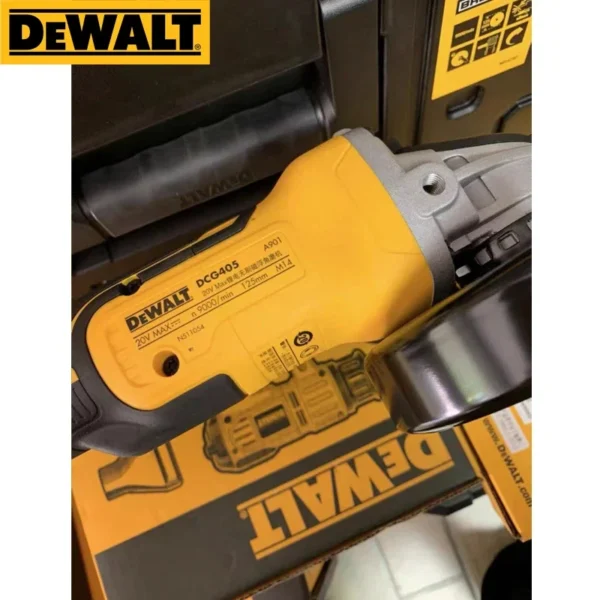 DEWALT Angle Grinder DCG405 20V Professional Cordless Power Tool Cutting Machine 125mm Rechargeable Brushless Portable Polisher 5