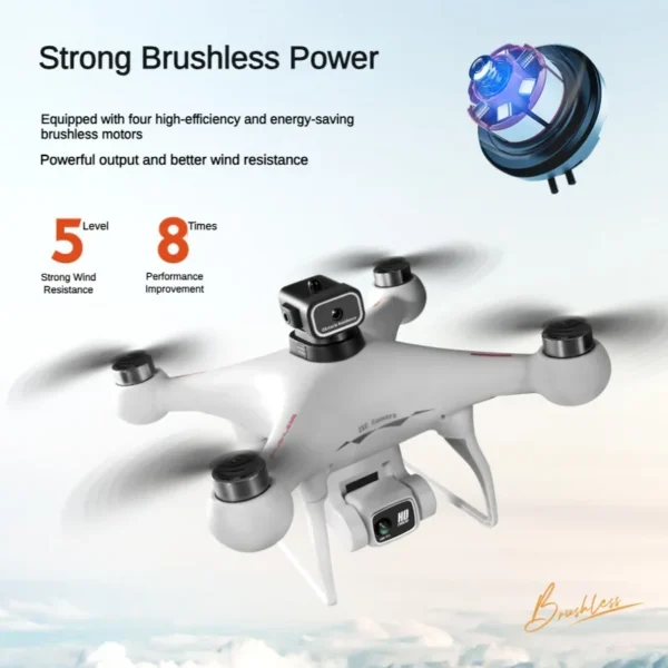 Drone S116 4k Hd Dual Camera Wifi Fpv Optical Flow Positioning Obstacle Avoidance Brushless Rc Quadcopter Drone Professionnel 3