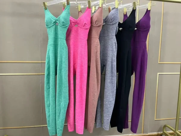 Sexy Cross Backless Scrunch Sport Jumpsuits Monkeys Women Sportswear One Piece Gym Yoga Workout Clothing Female Fitness Overalls 6