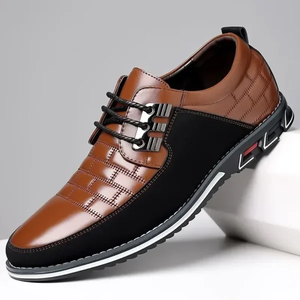 2023 Autumn Business Casual Shoes for Men Trend Classic Leather Shoes Outdoor Men Sneakers Sewing Breathable Men's Dress Shoes 5