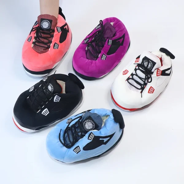 Unisex Winter Warm Home Slippers Women/Men One Size Sneakers Lady Indoor Cotton Shoes Woman House Floor Slippers Drop shopping 3