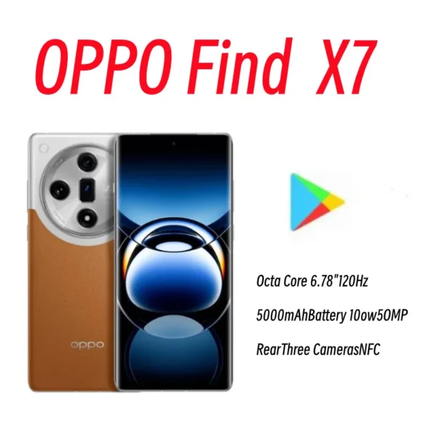 New OPPO Find X7 5G SmartPhone Dimensity 9300 Octa Core 6.78" 120Hz 5000mAh Battery 100W 50MP Rear Three Cameras NFC 2